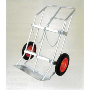 酸素/アセチレンボンベ二輪台車(酸素7000Lボンベ/アセチレンボンベ7kg対応)