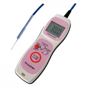 防水ハンディー真空調理食品用中心温度計極細Φ１mm×L90mmセンサーセット