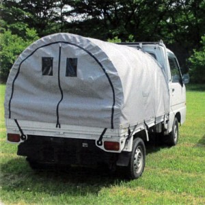 軽トラドーム型荷台テント(緑色)