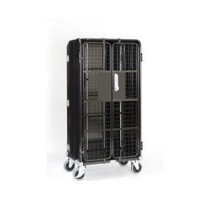 HANAHANA　カゴ　鍵付き セキュリティー鍵付カゴ車/M538SEK-856517KN/測定/包装/物流/専門