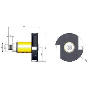 360度回転ブローノズル(直径70mmノズル径1.8mm))