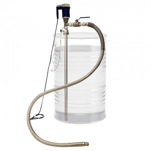 電動式溶剤用SUS製ケミカルポンプ（ボールバルブ付き）