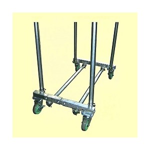 単管パイプ用伸縮長尺台車幅広ユニット(2台1組)