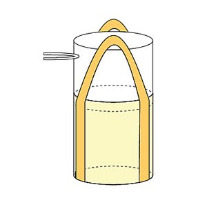 水切りフレコンバッグ(上部巾着排出口)