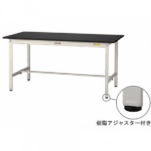 実験作業台ワンタッチキャスター移動式メラミン天板（ブラウン）H740mm×1800×900