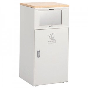 人感センサー付き自動開閉大型ゴミ箱(プラスチック用)オフホワイト