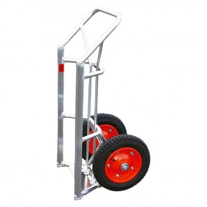 プロパンガスボンベ小型2輪運搬車（50kg）直立タイプ