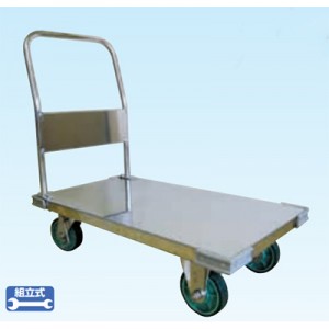 ステンレス鋼製片袖台車