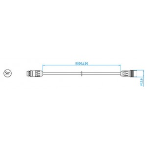 温湿度センサ用延長ケーブル（5m）