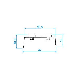 取付ホルダー（温湿度/測温抵抗体/電圧入力/パルス入力モデル用）