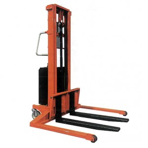 高揚程幅広1100mmパレット用電動油圧2段マストリフターH2200mm400kg