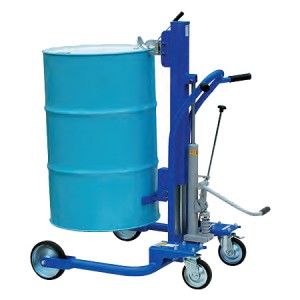 ドラム缶用足踏み油圧式ポーターリフト
