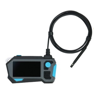 360度横回転デュアルカメラ工業用内視鏡 (前方・側面同時撮影 配管・設備点検用ビデオスコープ)Φ9×2m