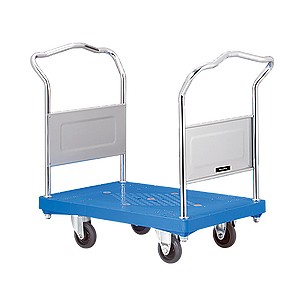 軽量高強度プラスチック台車（固定両袖）