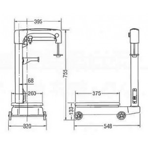 さお式機械式台はかり（車付）