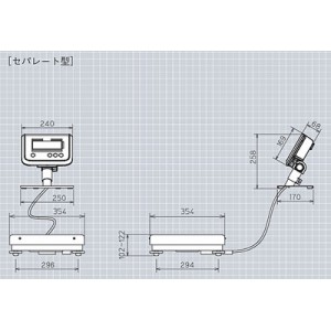 デジタル体重計　セパレート型（検定外品）