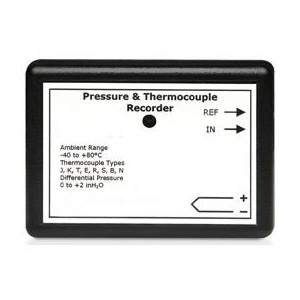 圧力データロガー(差圧/温度校正証明書付)2inchH2Oタイプ