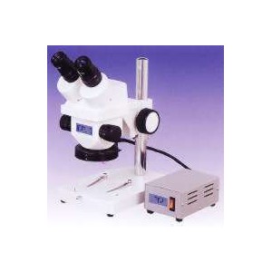 ズーム式双眼実体顕微鏡　高周波リング蛍光照明装置付