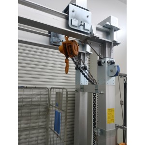 中古アルミ伸縮ダブルレール門型クレーン1500Kg　品番M42LGW35-SS35-PT-1500E